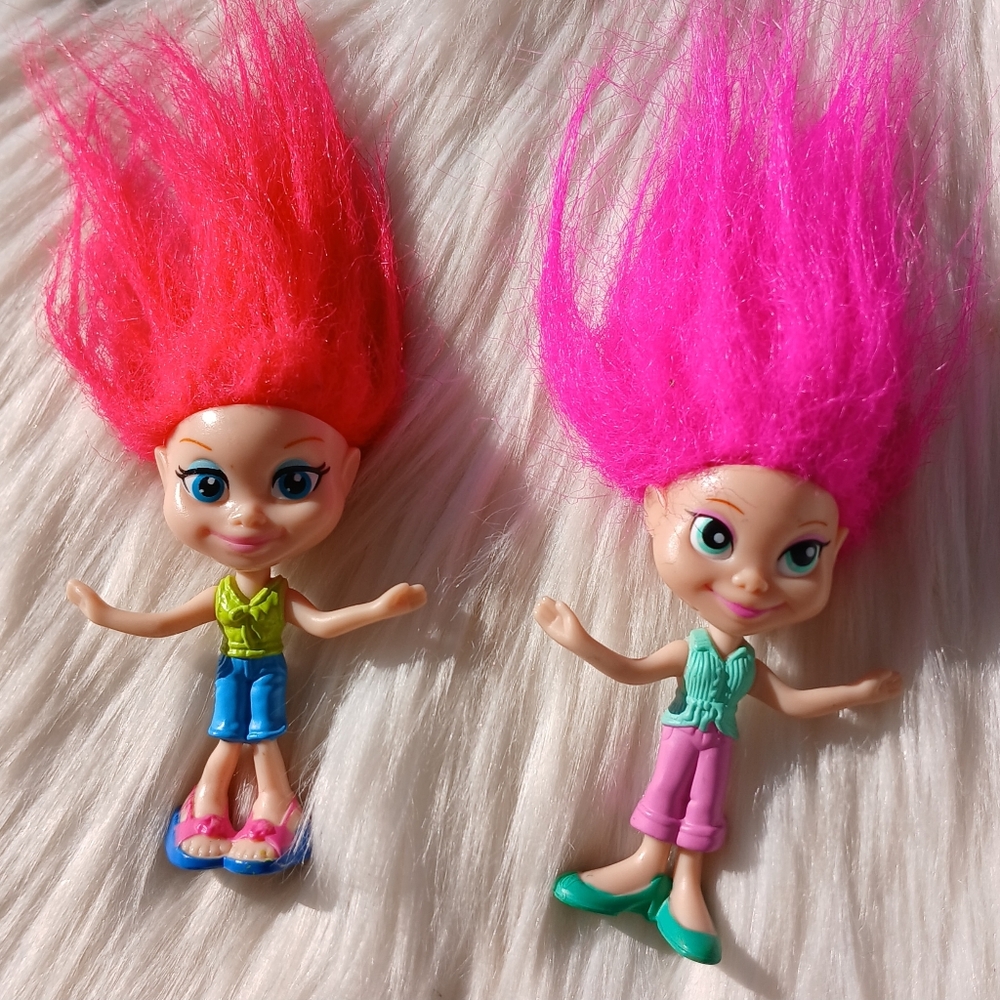 McDonald's Trollz Mini Dolls Toy Figure Troll Set Vintage y2k Trolls Happy Meal